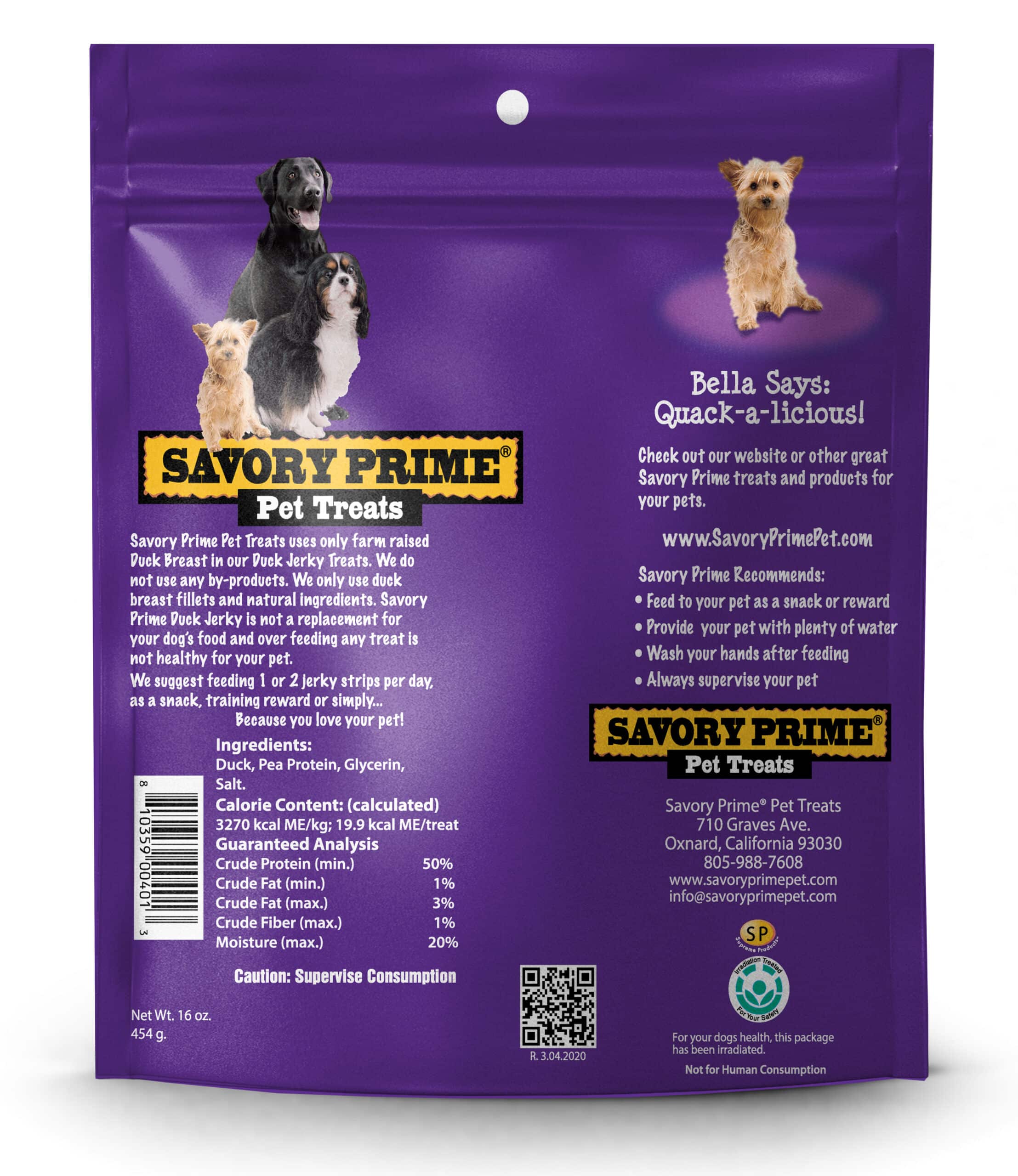 16-oz Natural Duck Jerky image number null