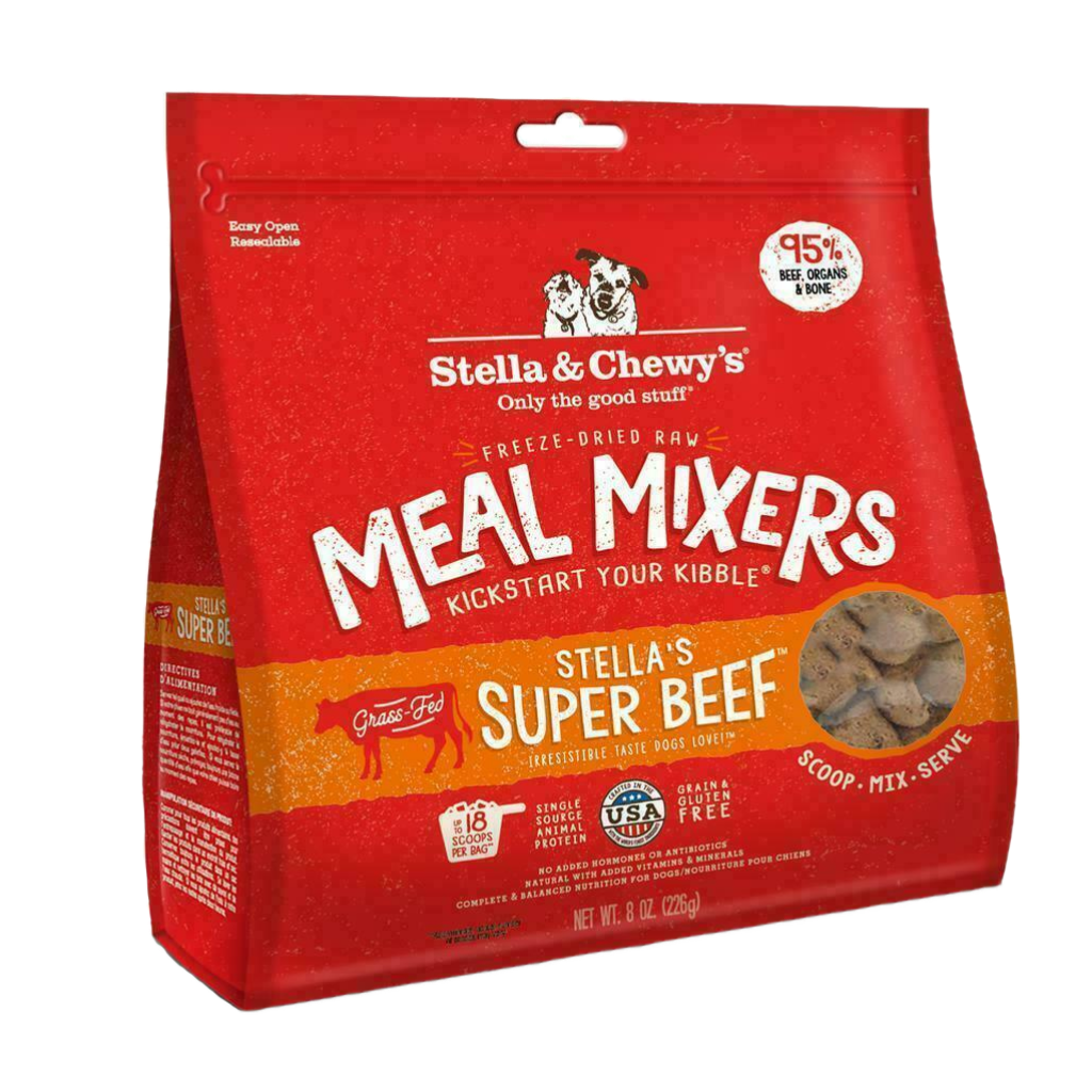 Stella & Chewy's Dog Freeze-Dried Raw, Super Beef Meal Mixers, 18-oz image number null