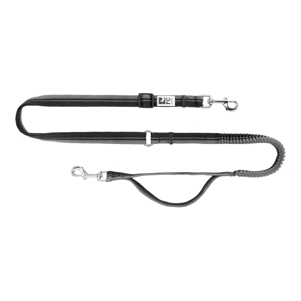 RC Pets Bungee Active Dog Leash Black, 6.5' image number null