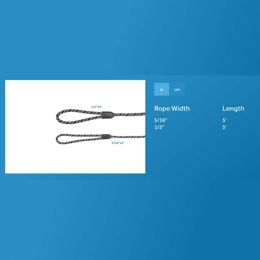 RC Pets 1/2"x5' Rope Dog Leash Red image number null