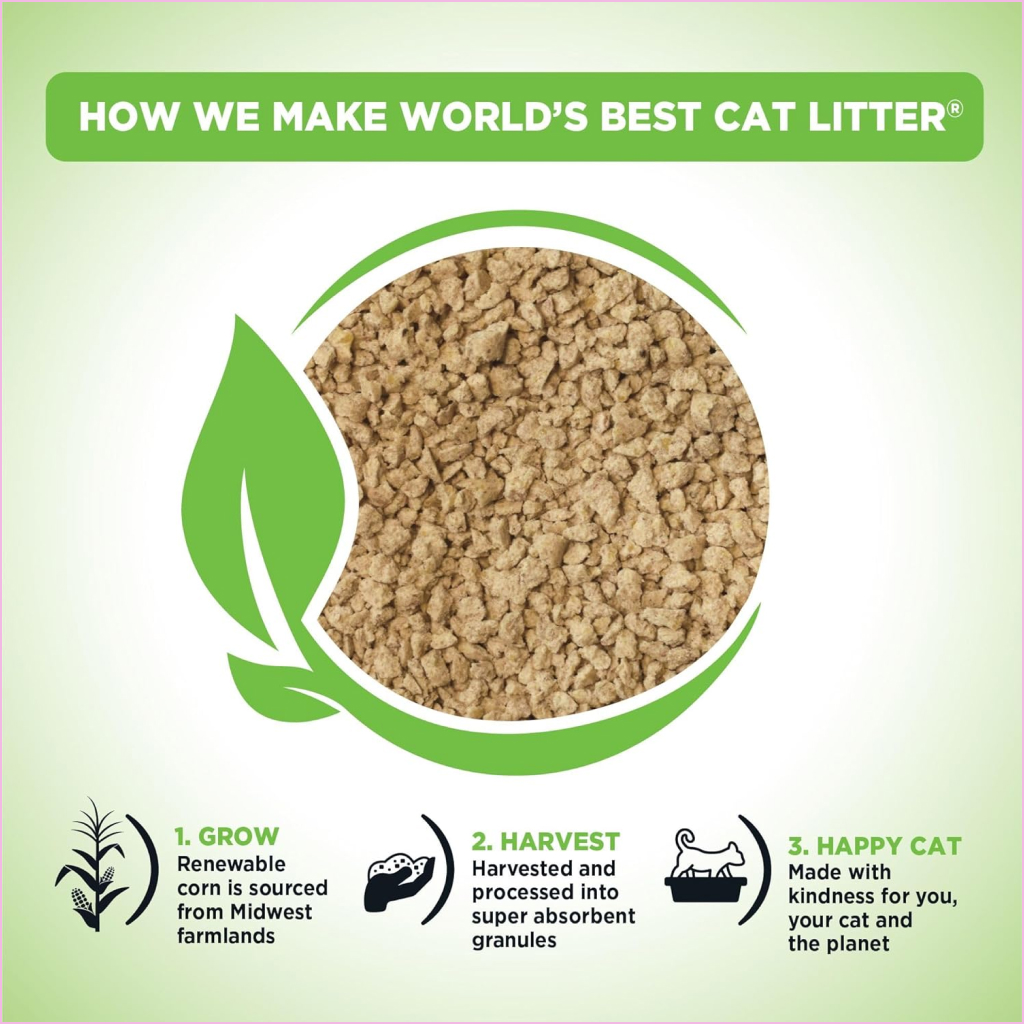 World's Best Original Clumping Corn Cat Litter, 8-lb image number null