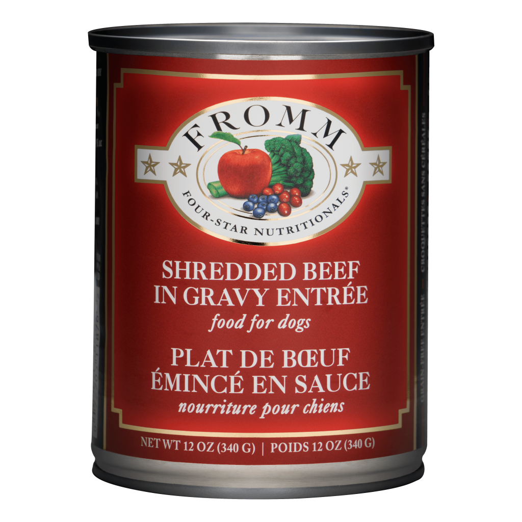 Fromm Four-Star Nutritionals® Shredded Beef in Gravy Entrée Food for Dogs image number null