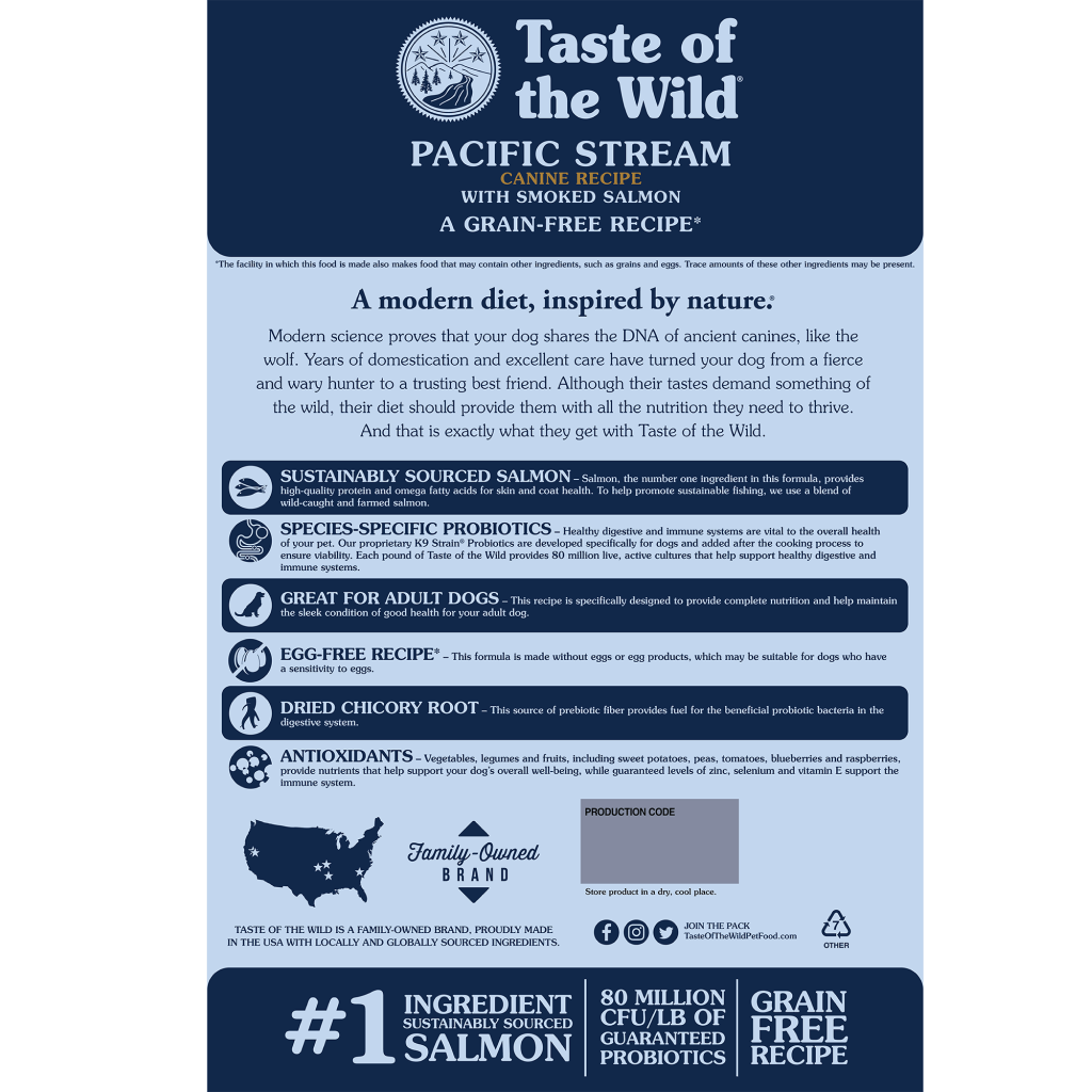 Pacific Stream Canine Recipe, 5-lb image number null