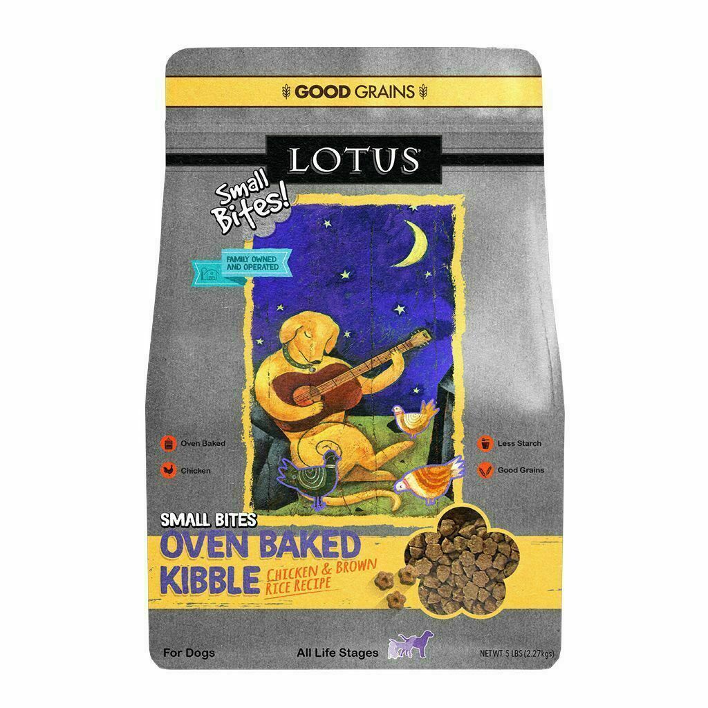 Lotus Small Bites Good Grains Chicken Recipe Dry Dog Food, 12.5-lb image number null