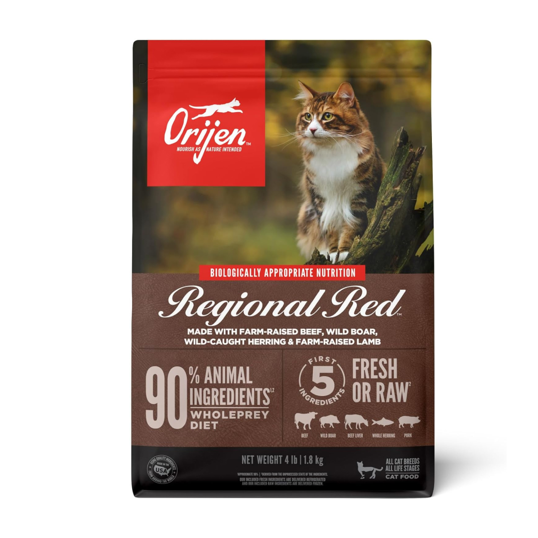 Orijen Regional Red Cat Food, 4-lb image number null