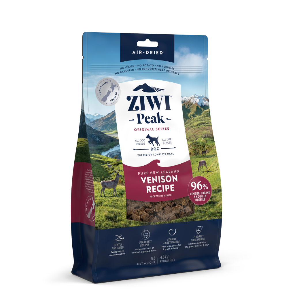 ZIWI Peak Air-Dried Venison Recipe Dog Food, 1-lb image number null
