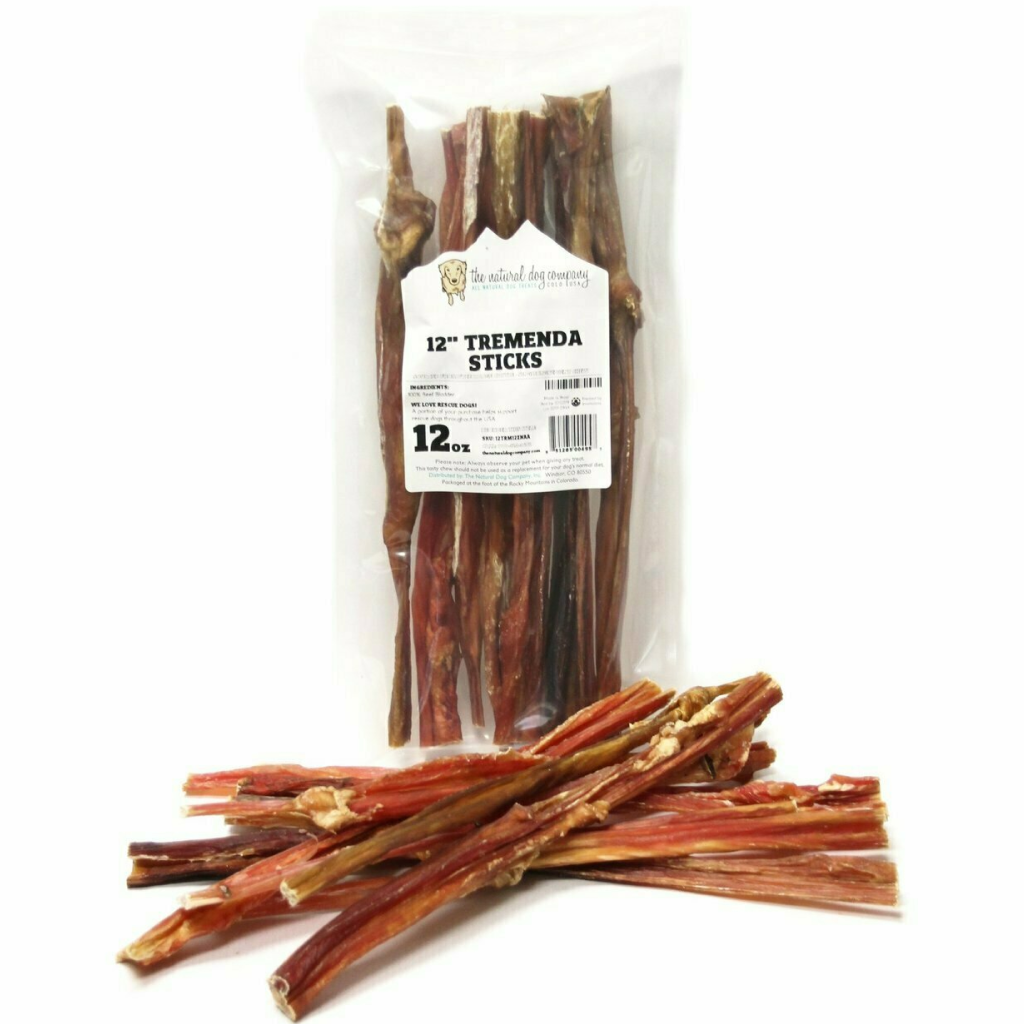 Tuesday's Natural Dog Co. 12" Tremenda Sticks Dog Treat, 12-oz image number null