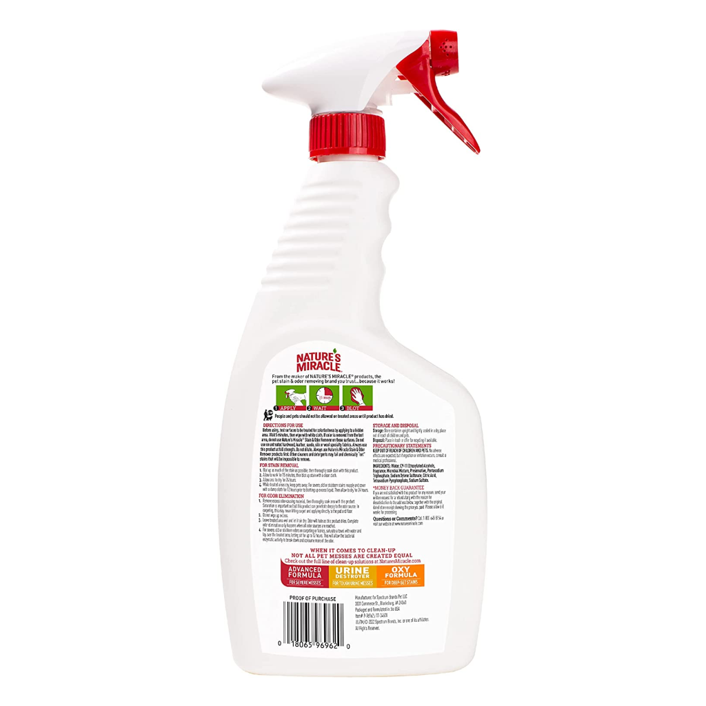 Nature’s Miracle Dog Stain And Odor Remover Spray, 24-oz image number null